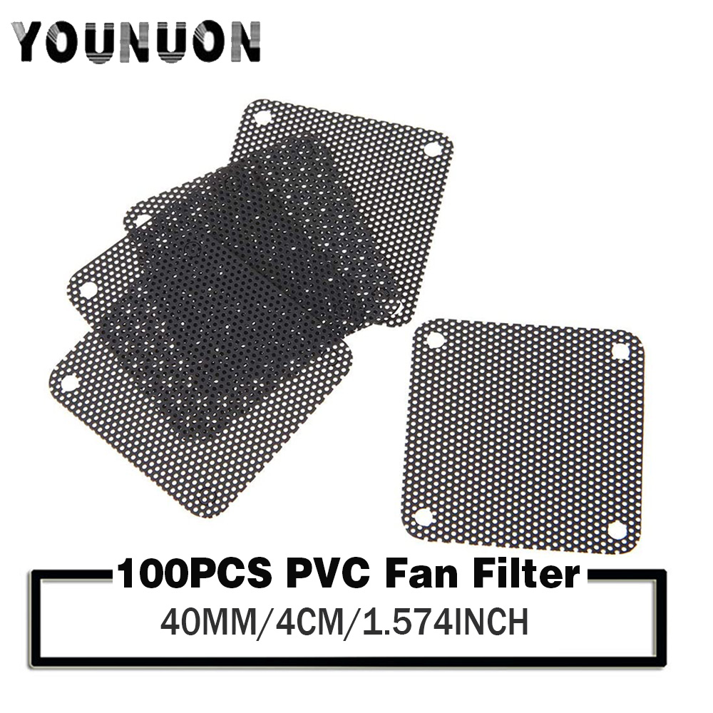 Dust Filter Pc - 100Pcs Younuon 40 Mm Fan Filter