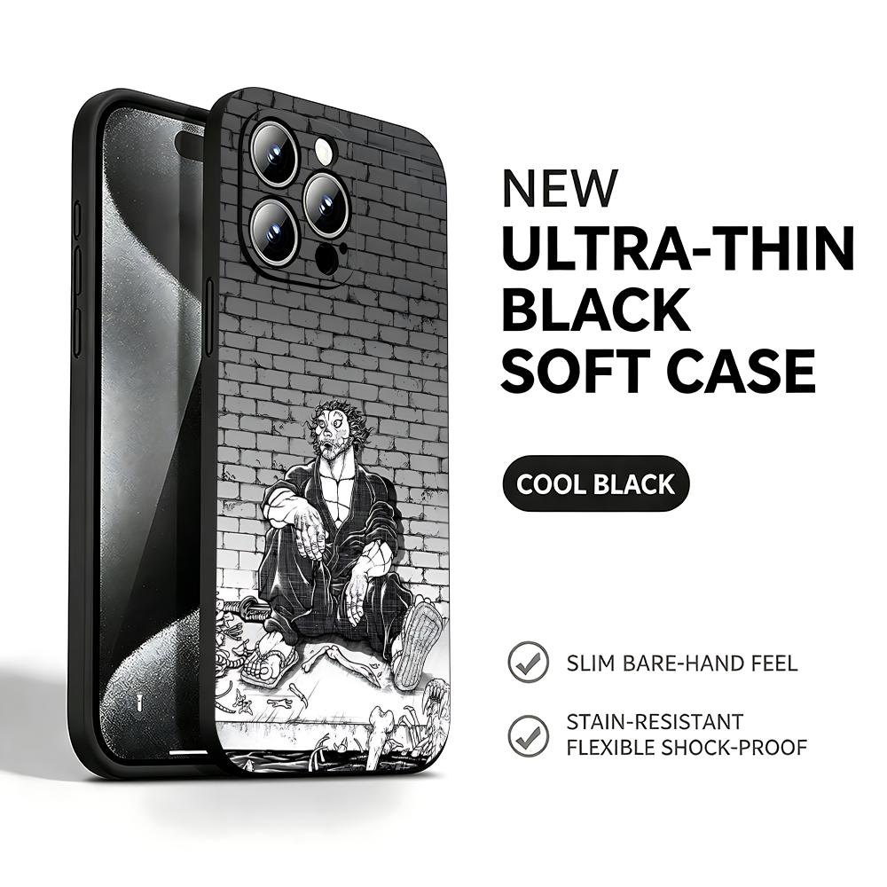 Mini Pc Case - Casing Ponsel Anime Baki-Dou Untuk iPhone