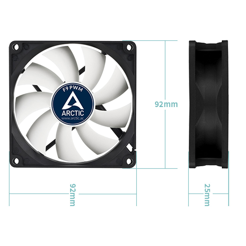 ARCTIC F9 PWM - Kipas Casing P - Case Fan Controller ulasan dan harga