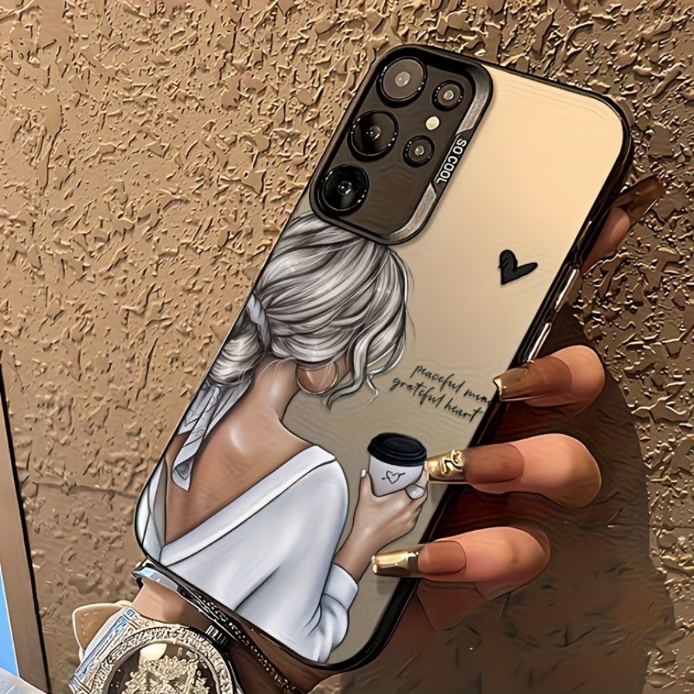 Casing Ponsel Cetak Gadis Suka - Matte Pc Case ulasan dan harga
