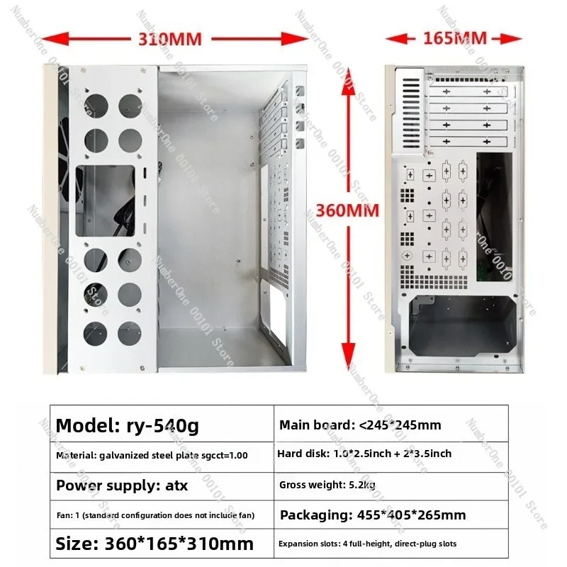 Server Kontrol Industri Kompak - Atx Case ulasan dan harga