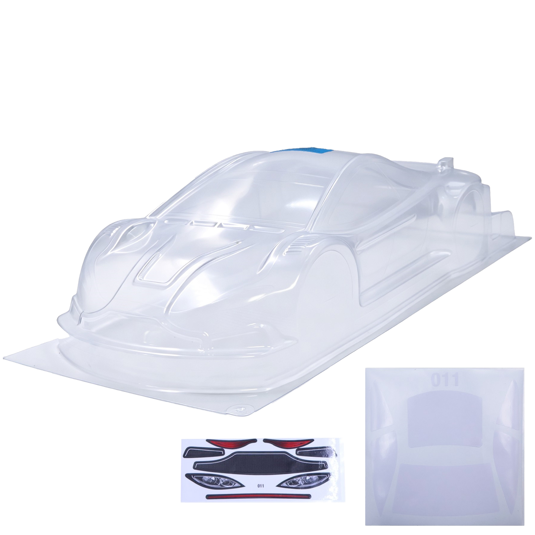 1/10 RC, bodi transparan tanpa - Pc Chassis ulasan dan harga