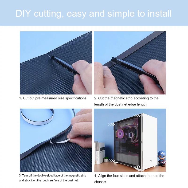 Casing Komputer dengan Jaring  - Dust Filter Pc ulasan dan harga